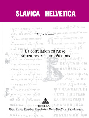 cover image of La corrélation en russe